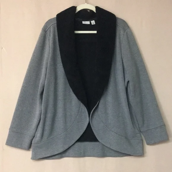 Sherpa lined cozy cardigan on sale